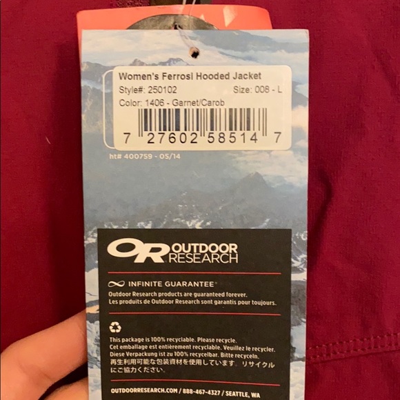Women’s Outdoor Research Hooded Jacket - Picture 10 of 10